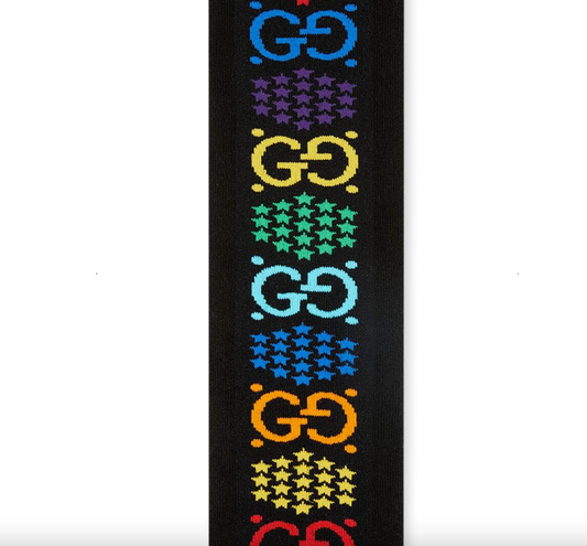 Gucci GG Psychedelic Socks in Black