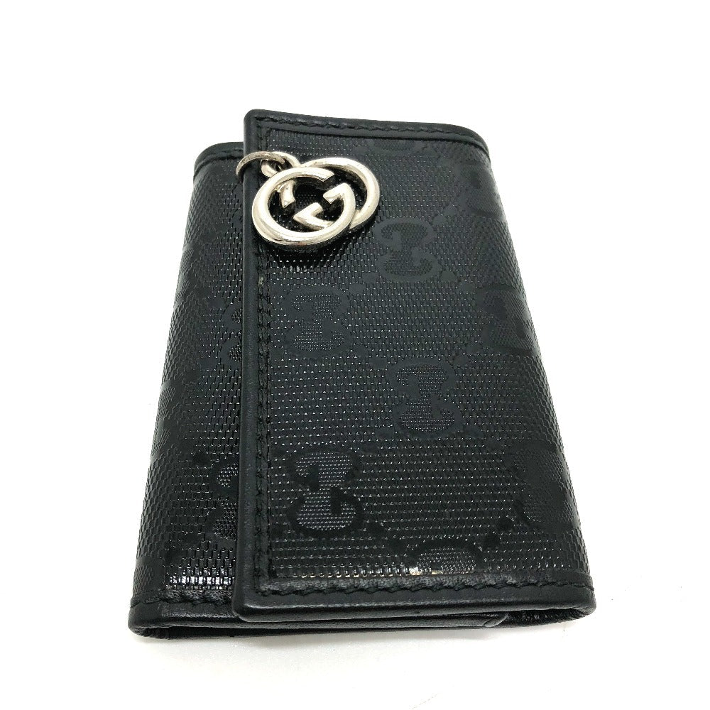 GUCCI Key case Key holder  212111 GG implementation black GG implementation six hooks