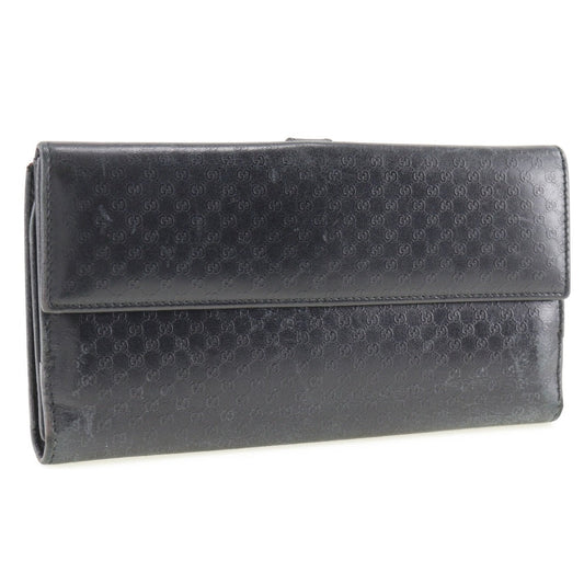 GUCCI Long Wallet Purse 035.2031.2134 leather black unisex(Unisex) Used