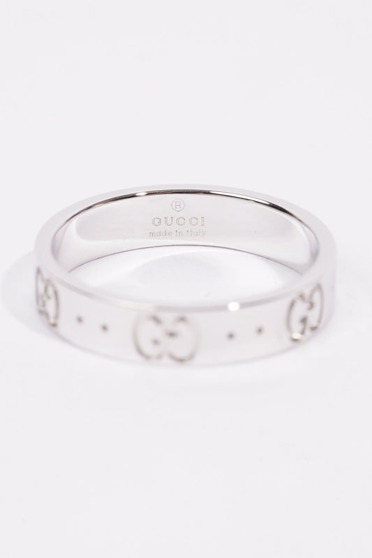 Gucci Icon Ring White Gold White Gold 12