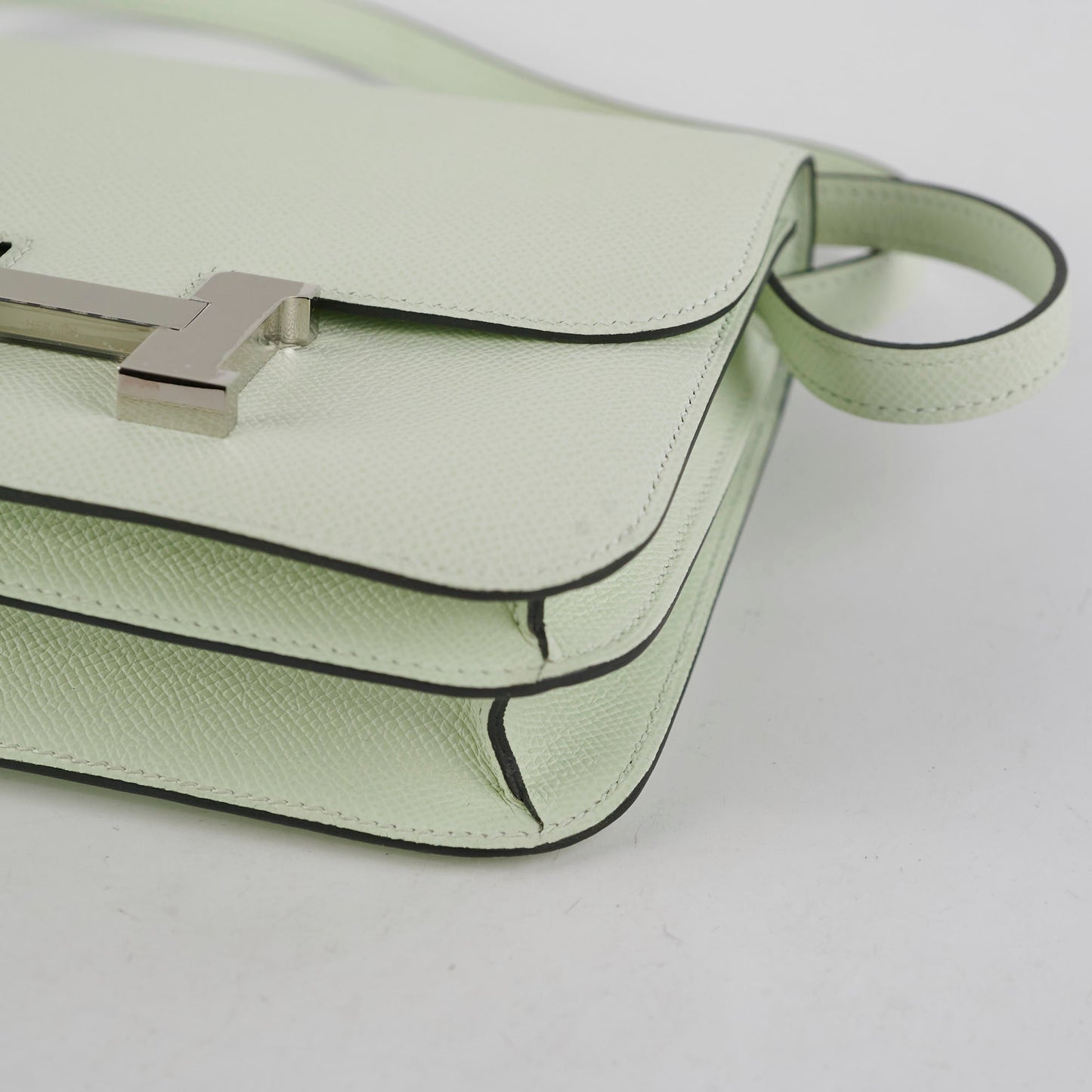 Hermes Constance 18 Mini Vert Fizz Epsom - U Stamp 2022