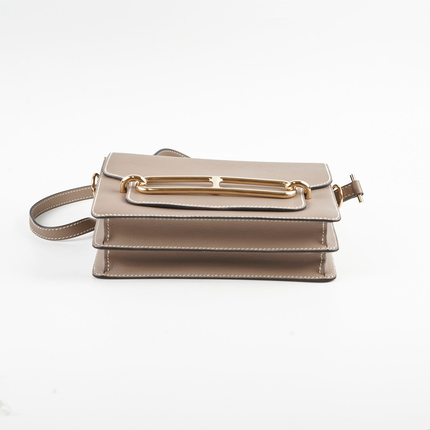 Hermes Roulis 23 Etoupe Crossbody Bag C Stamp