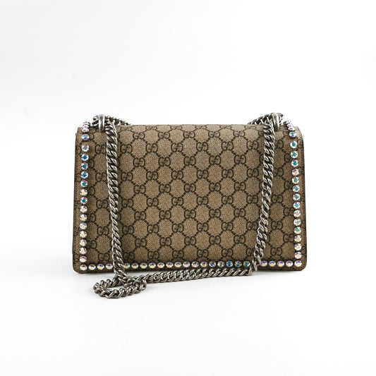 Gucci Crystal Embellished Dionysus Small Shoulder Bag