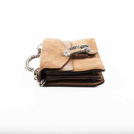 Gucci Dionysus Medium Brown Suede Bag