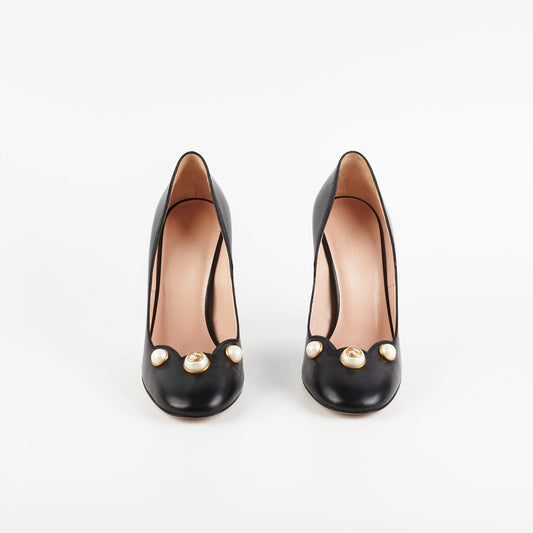 Gucci Black Pearl Heels