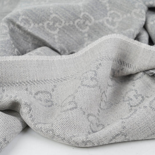 Gucci GG Supreme Wool Scarf Grey