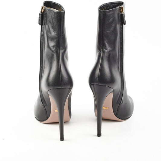 Gucci Heel Boots Black Szie 39