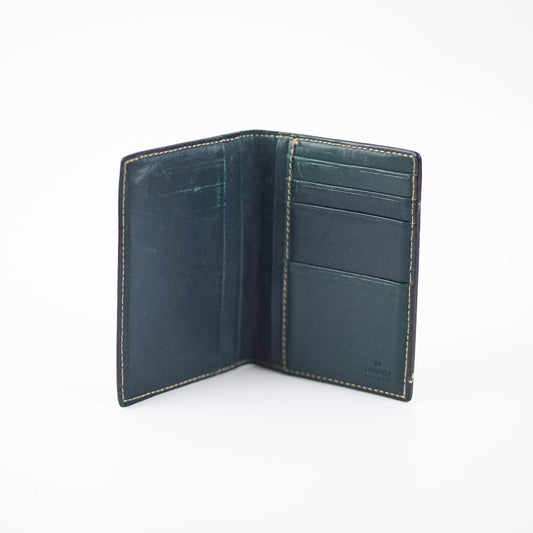 Gucci Leather Green Cardholder Wallet