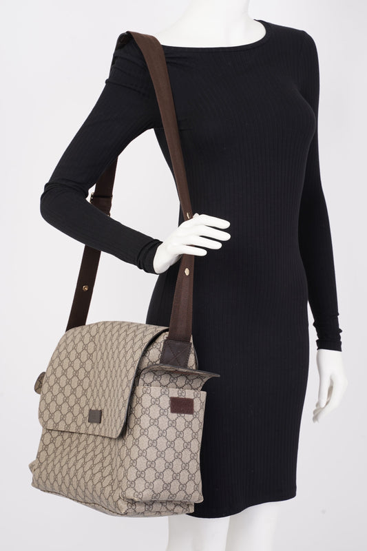 Gucci Baby Changing Bag GG Supreme Coated Canvas