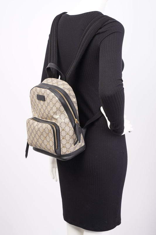 Gucci Bees Backpack Supreme Canvas Small