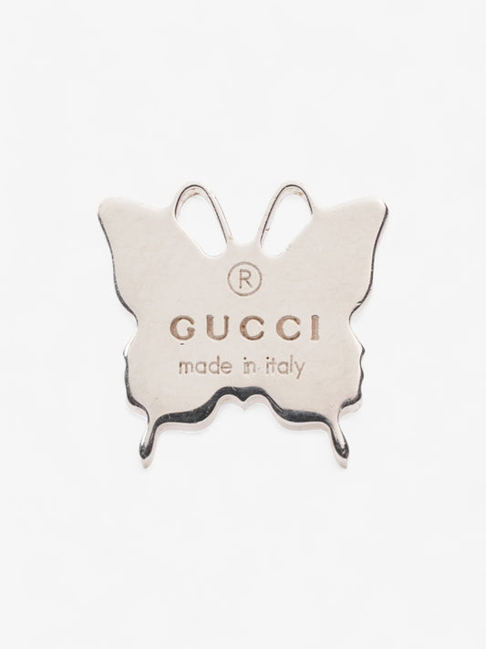 Gucci Butterfly Earrings Silver Silver Sterling