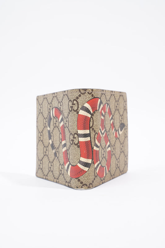 Gucci Bi-Fold Wallet Supreme / Red Coated Canvas