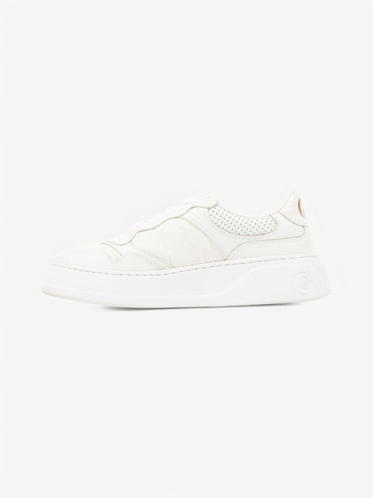 Gucci GG Embossed Chunky Sneakers White  Leather EU 41 UK 7