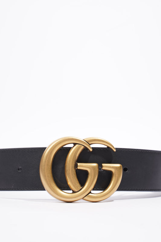 Gucci GG Marmont Belt Black Leather 70cm 28"