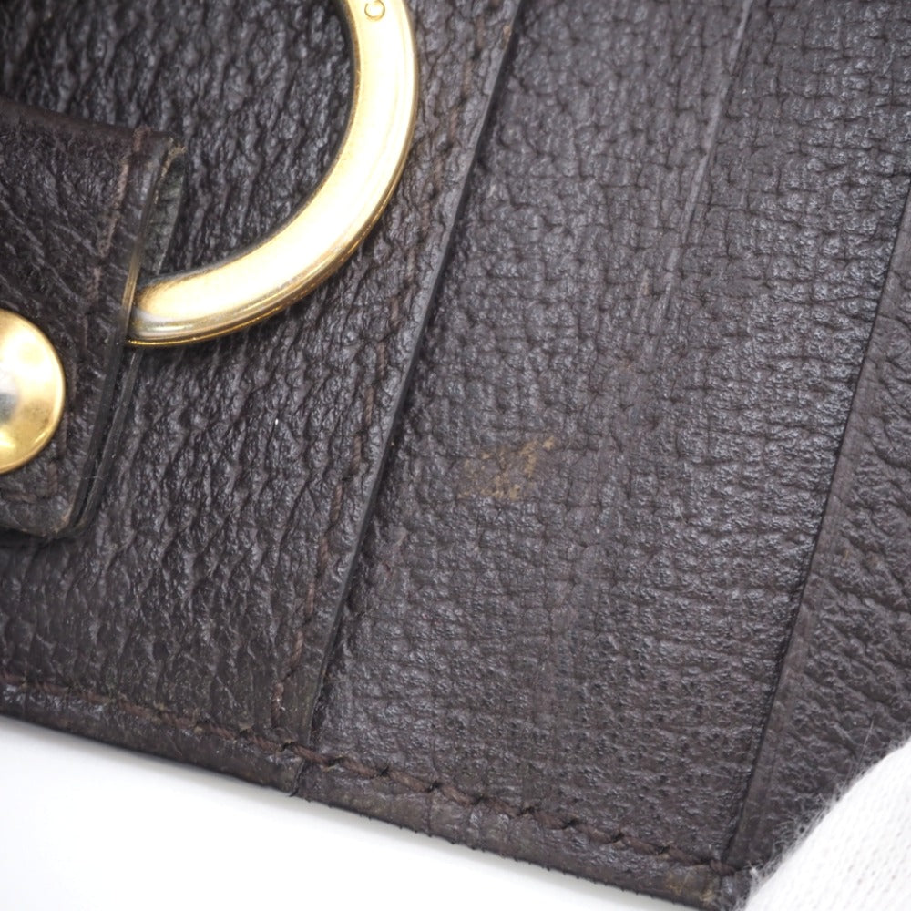 GUCCI Key case Key holder  435305 leather Brown six hooks GG Marmont unisex(Unisex) Used