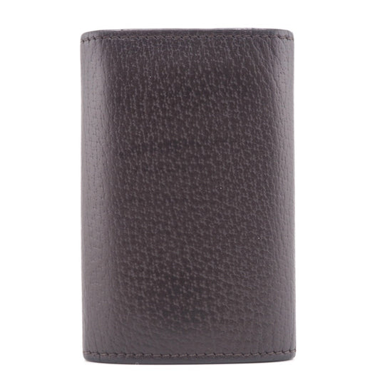 GUCCI Key case Key holder  435305 leather Brown six hooks GG Marmont unisex(Unisex) Used