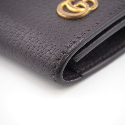 GUCCI Key case Key holder  435305 leather Brown six hooks GG Marmont unisex(Unisex) Used