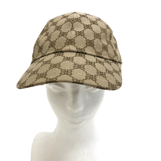 GUCCI cap 680717 4B3B7 Cotton, Polyester beige Balenciaga S unisex(Unisex) Used