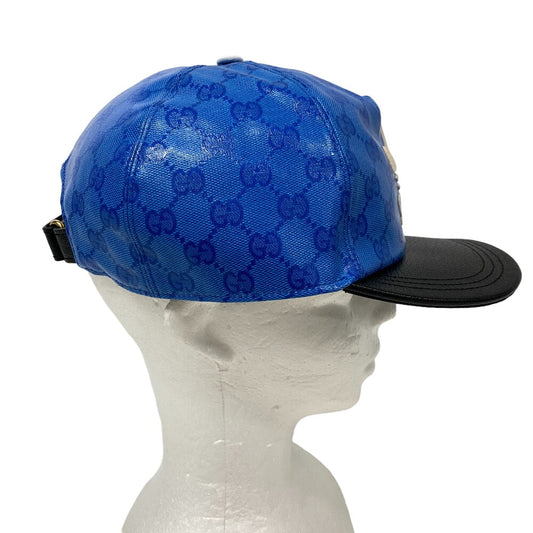 GUCCI cap 724833 4HAUU cotton blue Adidas XL 60 polyamide mens XL 60cm Used