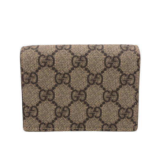 GUCCI Bifold Wallet 658610 PVC, Leather Brown Compact wallet GG Marmont Women Used
