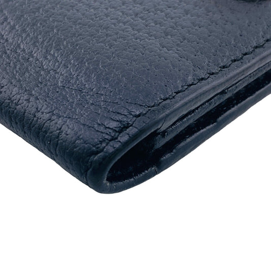 GUCCI Card Case 428737 leather black GG Marmont