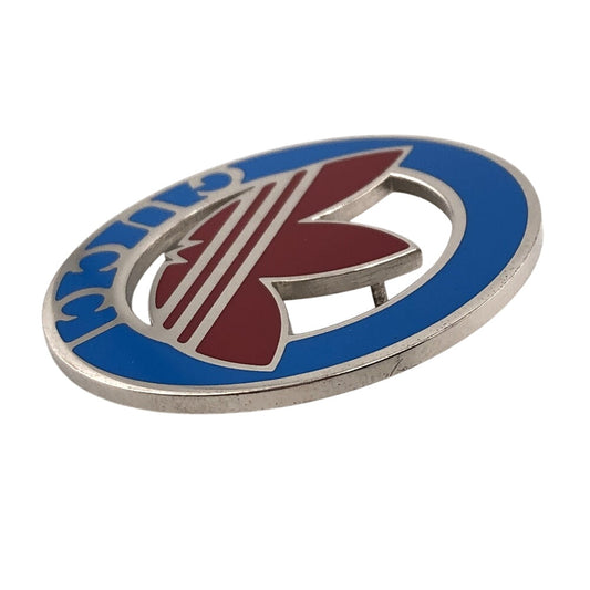 GUCCI Brooch Silver Red Adidas Pin Brooch