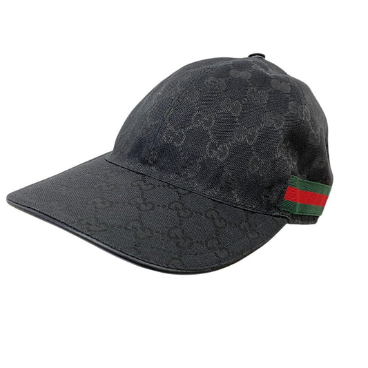 GUCCI cap 200035 Cotton, Polyester black Sherry line cap