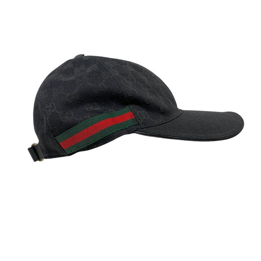 GUCCI cap 200035 Cotton, Polyester black Sherry line cap