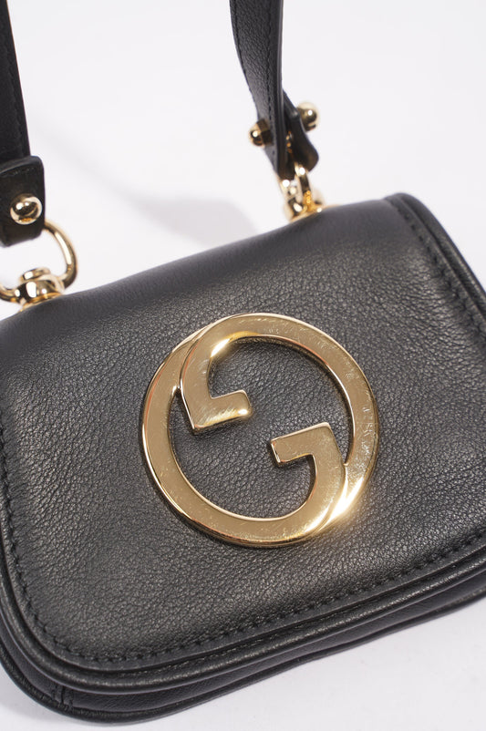 Gucci Blondie Card Case Wallet Black Leather