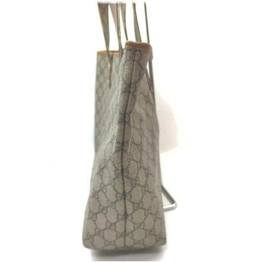 Gucci Gg Supreme Bag Guccissima Ccleather Brown G Printredgreen Coated Canvasleather Tote