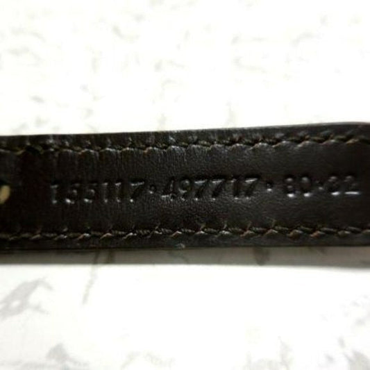 Amazing, Gucci Gold Tone Chain with a Yellow & White Striped Ribbon Woven Throughout with White Leather