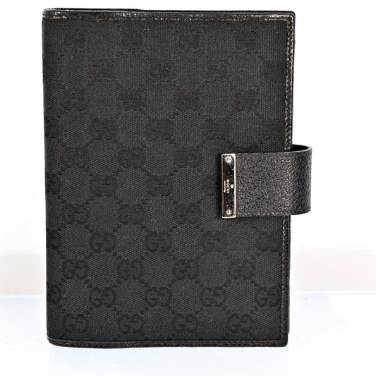 Gucci Gg Canvas Planner Cover Black