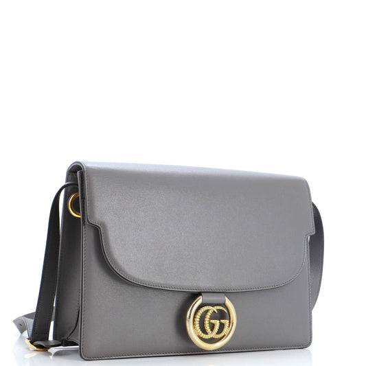 Gucci Gg Ring Shoulder Bag Leather