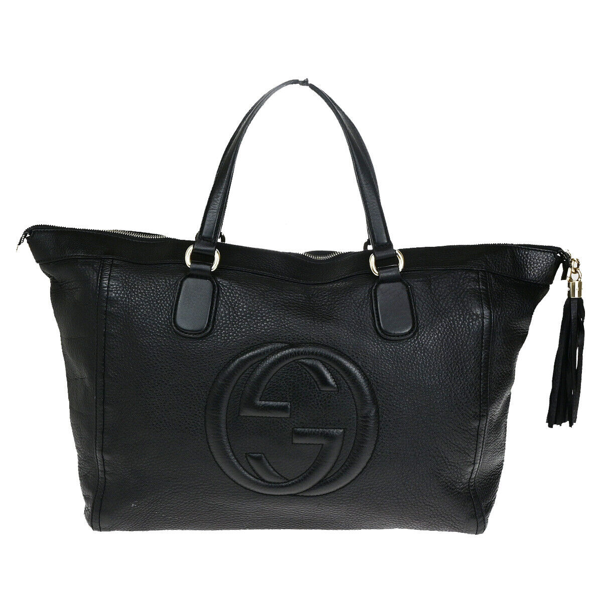 Gucci Gg Logo Soho Tassel Shoulder Tote