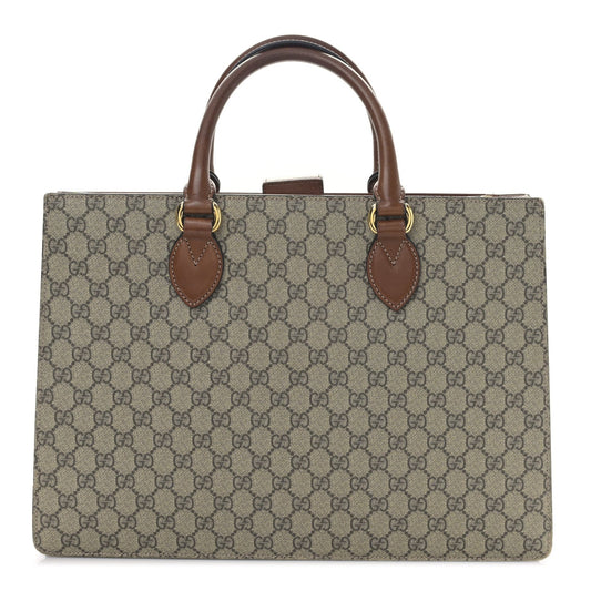 Gucci Gg Supreme Large Top Handle Bag