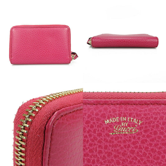 GUCCI Coin case 368877 leather pink