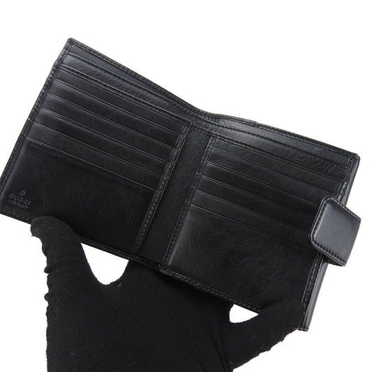 GUCCI Bifold Wallet 162759 leather black