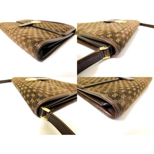 Gucci Clutch Guccissima Suede Leather Two Way Style Clutch Micro G Print In Browns Suede