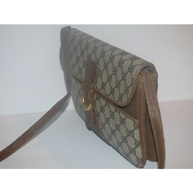 Gucci Horsebit Clutch Guccissima Print Two Way Style Brown Gg Leather Shoulder Bag