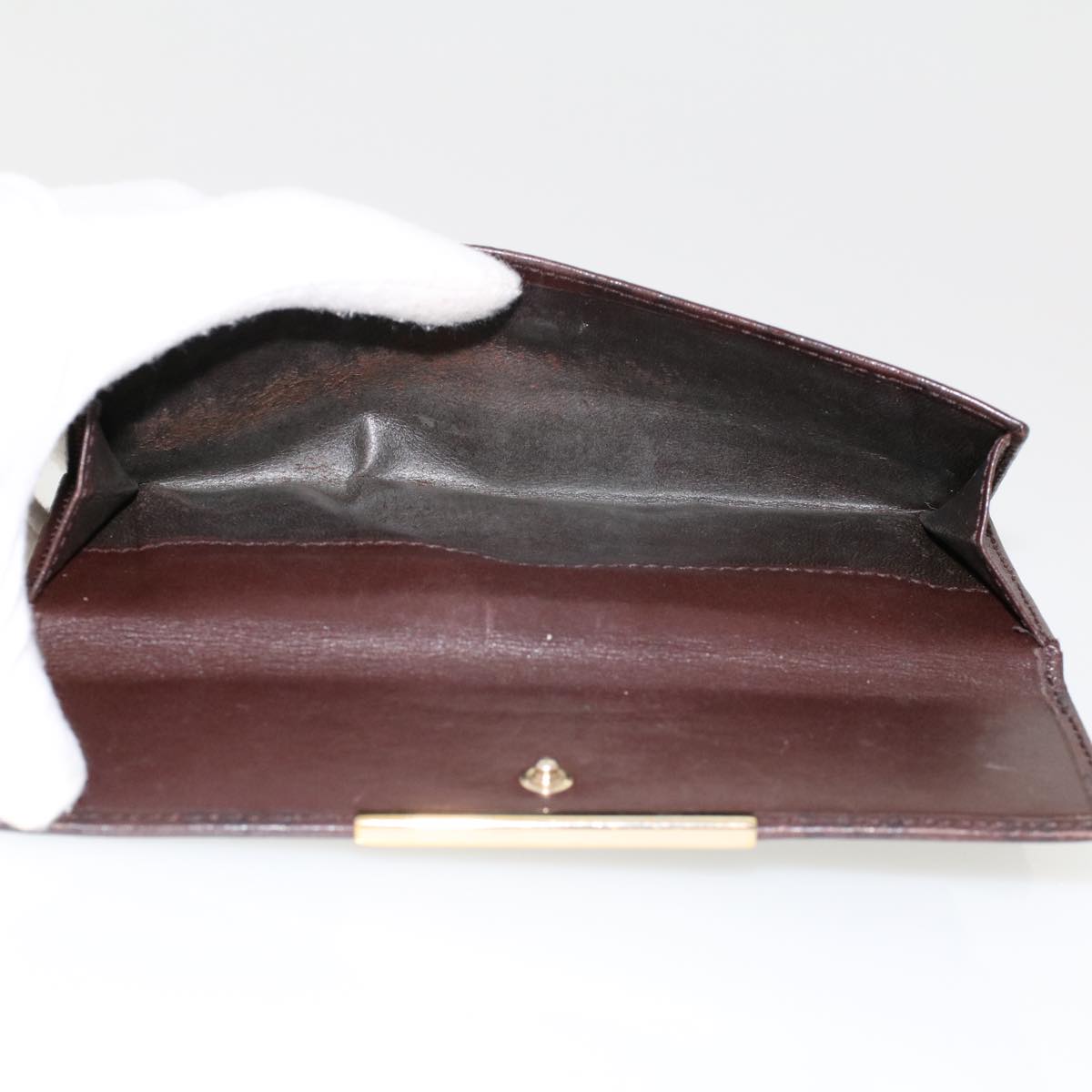 Gucci GG Canvas Long Wallet Leather 3Set Brown Beige Silver  bs6283
