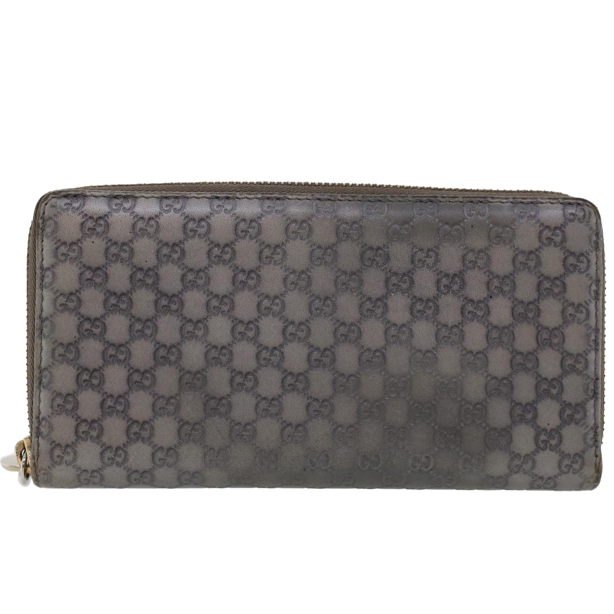Gucci GG Canvas Long Wallet Leather 3Set Brown Beige Silver  bs6283