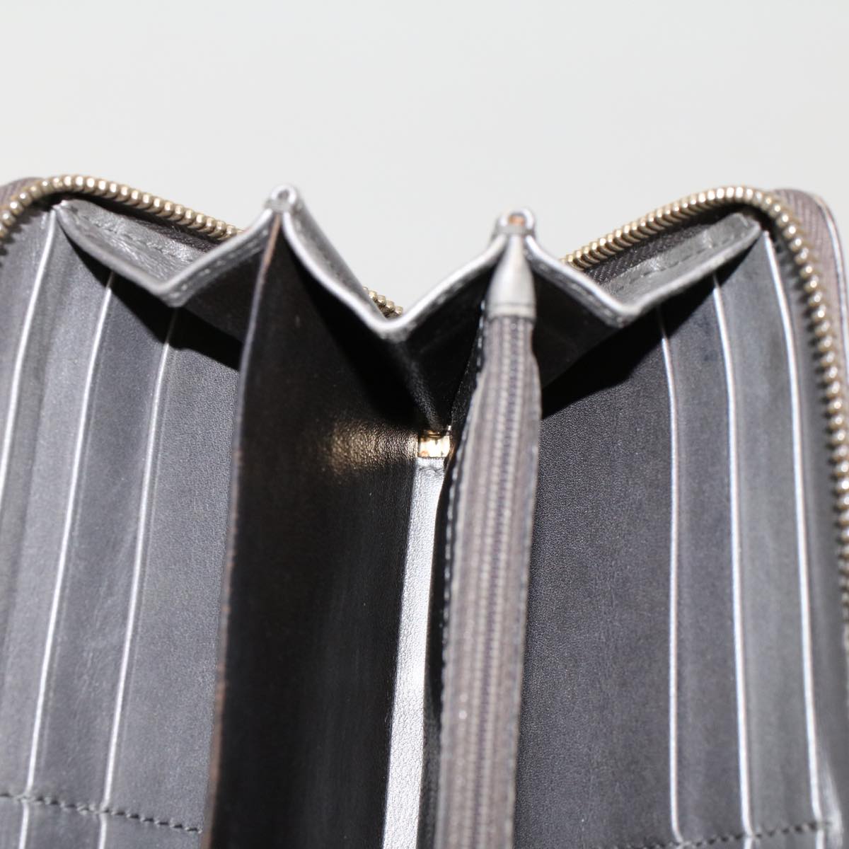 Gucci GG Canvas Long Wallet Leather 3Set Brown Beige Silver  bs6283