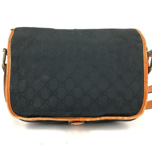 Gucci Black Guccissima Print 1955 Horse-bit Messenger