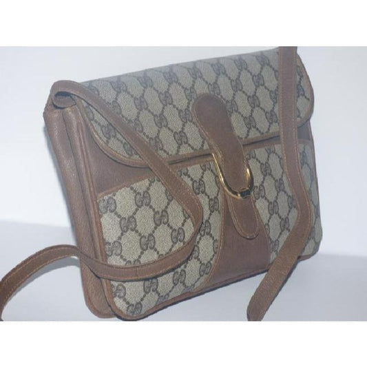 Gucci Horsebit Clutch Guccissima Print Two Way Style Brown Gg Leather Shoulder Bag