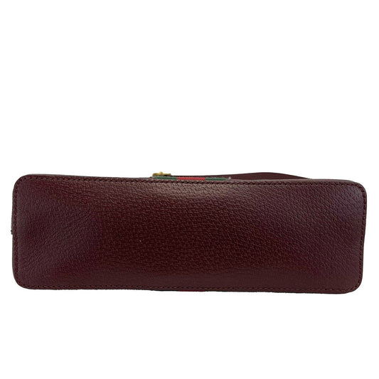 GUCCI - NEW Ophidia Small Shoulder Burgundy GG Leather Crossbody