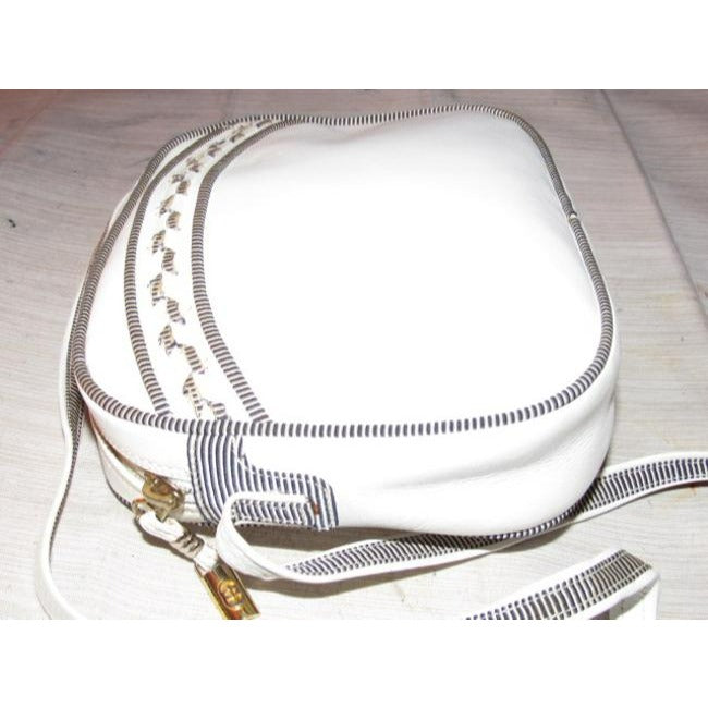 Gucci Vintage Designer Purses White Leather Cross Body Bag