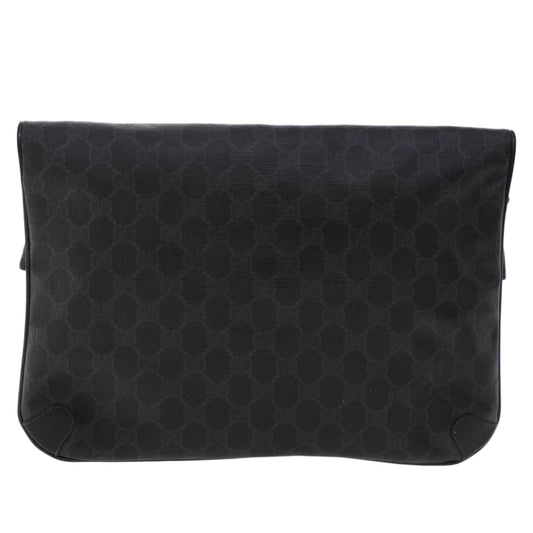 Gucci GG Canvas Clutch Bag PVC Leather Black 156.02.075  ep1120