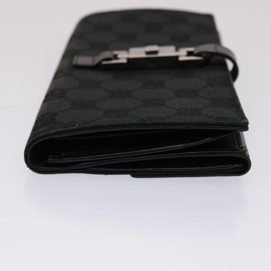 Gucci GG Canvas Jackie Long Wallet Leather Black  ep953
