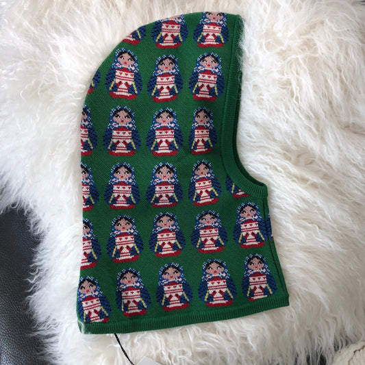 Gucci Balacava Wool Knit Hat in Green