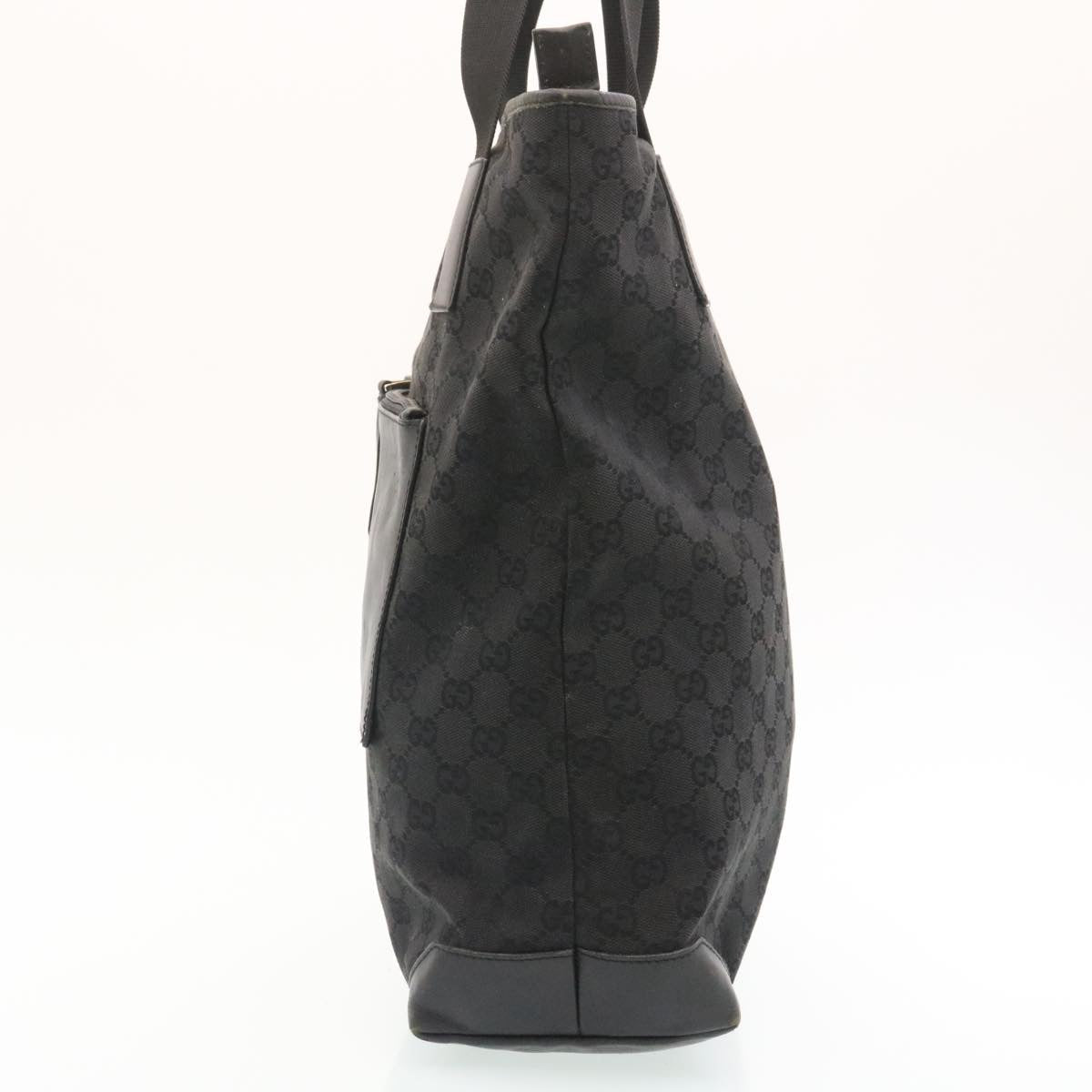 GUCCI GG Canvas Tote Bag Black  am2078g
